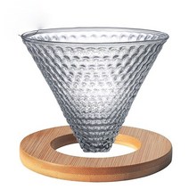 커피포트 드롱기 커피드립퍼 핸드드립주전자 커피머신 carafe 드립 커피 포트 300ml 500ml v60 pour over glass range server 주전자 바리스타, 큰 여과지