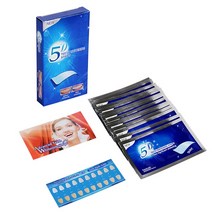 치과성분 치아미백 셀프치아미백제 28Pcs/14 Pairs 5D 젤 치아 화이트닝 스트립 구강 위생 관리 더블 탄성, 04 5D14pairs 28stickers