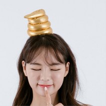 똥 머리띠 스티커사진 엽기 헤어밴드 파자마파티 생일파티 할로윈장식 학교축제의상