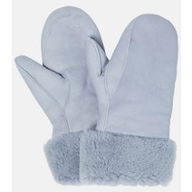 Yves Salomon 시어링 트리밍 레더 장갑