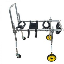 강아지휠체어 훈련 보행기 반려동물 노인 개 휠체어 장애인 사이즈 및 고양이 뒷다리 스쿠터 경량 애완 동물 파워 카, Two Wheels -XL