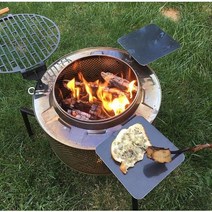파이어피트 숯불화로대 화덕 야외 그릴 정원 벽난로 바베큐, 1개
