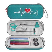 3M Littmann Classic III 청진기 액세서리 스토리지 박스를위한 쉘 주최자 가방 케이스를위한 EVA 휴대용 여행 휴대, 라벤더, 1개
