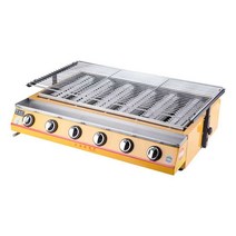 전기 그릴 야키토리 업소 야외 오뎅 꼬치구이 기계 판, 소형 양면 유리