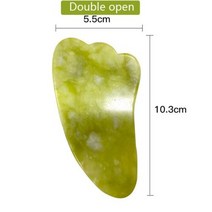 괄사마사지기 천연 옥 롤러 과샤 스킨 스크레이퍼 페이셜 세트 퍼밍 페이스 스톤 안티 에이징 푹신한 눈 목 주름 방지, 04