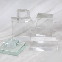 대한 촬영용 투명 크리스탈 받침대 누끼촬영 반사제품촬영, 02_빅 사이즈 -B 10x10x10cm