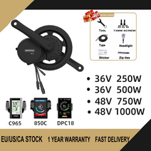 전기자전거 수리 개조 키트 부품 모터 1000w 750w 500w 250w 변환 용, 48v 750w 68mm 44t, 850c, 브레이크 레버