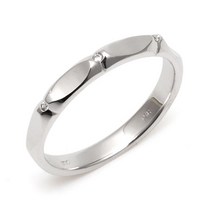 18K 반지 유니크 큐빅링 화이트골드 금반지 NAC8777 여성반지