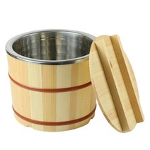 스텐 나무 초밥통 (5사이즈) 식힘통 일식 스시 김밥, 1개