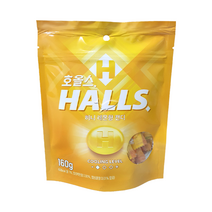 호올스(HALLS) 쉐어백 허니 레몬향 캔디 160g 2개