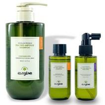 에코글램 프리미엄 티트리 앰플 샴푸500ml+100ml+토닉
