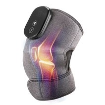 전기 무릎 마사지기 USB 난방 진동 적외선 압축 팔꿈치 어깨 무릎 마사지 패드 관절 통증 완화, 03 type 3 gray
