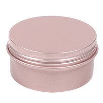 캔들 용기 틴케이스 핑크 80ml 만들기 DIY 소이 왁스 재료 도매 향초 양초, 1개