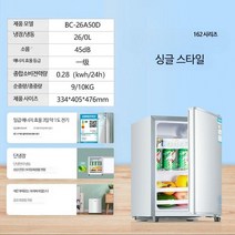 소형 미니 기숙사 원룸 냉장고 300리터 소형 200리터 1등급 캐리어 레트로 예쁜 초미니 투도어 2도어 냉동고 작은, R_에너지효율1등급