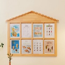 피터 8칸 아크릴 원목 지붕형 게시판 학원공지판 학교, 02.지붕형8칸_그린_04.글자없음, 본상품선택