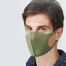 여름에 쓰기 편한 재사용 빨아쓰는 컬러 마스크 공용, 그레이