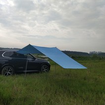 루프탑 텐트 캠핑 차박 야외 캠핑 텐트 자동차 천막 방수 양산 정원 해변 우산 여행 측면 옥상 비 캐노피, 04 Blue_02 300x200cm
