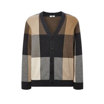 23FW [Pure Wool] 닥스 체크 베이지 가디건 DMSW3D104I2