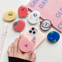 스마트폰 그립 소켓 링홀더 손가락 휴대폰 반지 만화, C형 GD01507