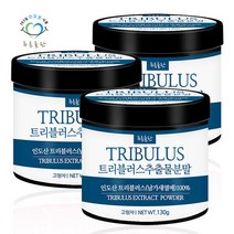 [푸른들판] 트리블러스 남가새 추출물 분말 130g 3통 트리뷸러스 추출 가루 100프로 파우더, 3개