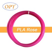 필라멘트 3D 펜 PLA 1.75Mm 리필 플라스틱 실크 5 미터 대리석 빛나는 나무 골드 실버 구리 옐로우 블루 핑크 프린터 소재, PLA Rose 5m