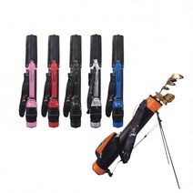 여자 스탠드 하프백 경량 골프 가방 캐디백, 레드