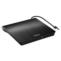 외부 DVD 드라이브 휴대용 CD DVD 버너 USB 3.0 외부 Rewriter 라이터 리더 DVD/CD +/-RW 플러그 앤 플레이 Mac/OS/XP/Linux/Win7/Win8/Win10이 있는 노트북 데스크탑용 외부 CD 드라이브 -10904, 검은색