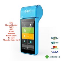 NFC단말기 NFC카드단말기 안드로이드 터치 스크린 4G 와이파이 NFC 모바일 핸드 헬드 POS 터미널 열전사, 02 Support Payment_01 EU 플러그