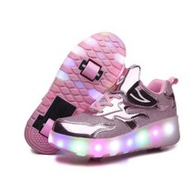 차량 자동차 휠 타이어 부품크기 27-43 야광 롤러 스니커즈 남아용 LED 바퀴 조명 스케이트 빛나는 신발, [05] 31, 07 As Picture_05 31