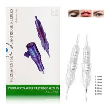 문신바늘 타투용품 영구 메이크업 기계 문신 바늘 눈썹 입술 카트리지 1RL/2R/3RL/5/7/9RL 10 피스, 한개옵션1, 10 4 SF