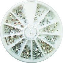 네일쎈 크리스탈 라운드스톤 세트 네일스톤, 1개, MCCS-12