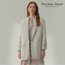 써스데이아일랜드 여성 자켓 싱글 버튼 보카시 T212MJK133W _P334984552