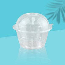 투명 빙수용기 50개 뚜겅포함 B1000 과일컵 샐러드 아이스크림 반찬 디저트 포장용기, 50개_뚜껑포함