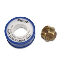 J메꾸라 20mm+테이프포함 프러그 신주 황동 배관부속