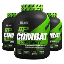 머슬팜 컴뱃 울트라 웨이 프로틴 파우더 드링크 믹스 단백질 보충제 초콜릿 밀크, 2269g, 3개