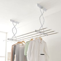 천장 빨래건조대 2단 125cm/베란다 천정형 건조대봉 _ 241229EA, 쿠팡 1, 쿠팡 본상품선택