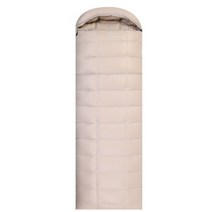 백패킹 캠핑 이불 동계침낭 구스다운 페더다운 침낭, 구스침낭 400g, 베이지 카키