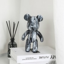 손뜨개diy세트 첫돌선물 태교인형 손뜨개인형실 곰인형만들기 바느질태교 곰인형 코바늘인형뜨기 여자친구선물 봉제인형 만들기재료 인형DIY, 블랙+화이트, 23cm
