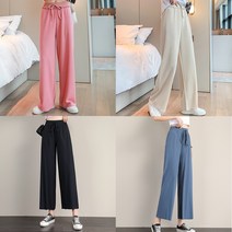 로로스키니 여자 냉장고 바지 여름 아이스 쿨 와이드 조거 팬츠