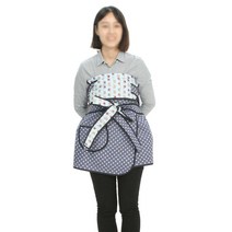 알짜맘 국민포대기 일자누빔, 일자형누빔7부-네이비도트