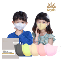 [키리아] 키리아 KF94 새부리형 컬러마스크 소형/100매, 10매입, 10개, 다크그레이