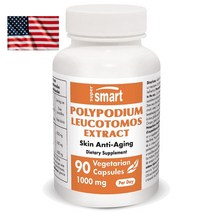 미국 SuperSmart 폴리포디움 추출물 1000mg 90캡슐 Poliphodium Leucotomos 대용량 슈퍼스마트 고함량