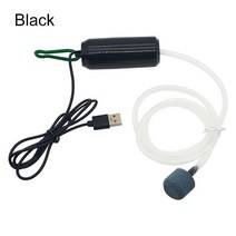 휴대용산소통 산소캔 산소호흡기 수족관 산소 공기 펌프 USB 작은 산소처리기 물고기 탱크 조용한 압축기 소형 에어레이터 휴대용 액세서리, [02] Black