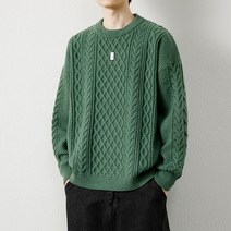 머슬핏니트 남자 반목폴라 헬창 남성용 빈티지 스웨터 라운드 넥 단색 남성 핏 니트 풀오버 느슨한 레트로 다양한 색상 겨울