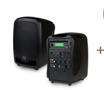 KANALS AT-117BN 카날스 이동식 앰프 충전식 앰프 스피커, 벨트펙 헤드셋 마이크 2개