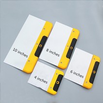 4 quot6quot 8 quot10quot 두꺼운 스테인레스 스틸 스크레이퍼 시트 퍼티 필러 건식 벽체 장식 유연한 플매트 카펫 러그 청소, [01] 4 inches