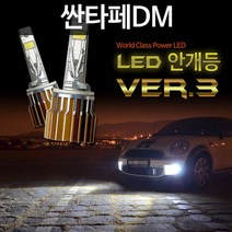 새일 싼타페DM 파워빔 LED 안개등 V3 /H8/H11/881/9006, H8 V3, 상세페이지 참조