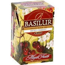 바실루르 망고 파인애플 티 실론 홍차 20ct 호일 봉투, 스위트 체리, 1팩