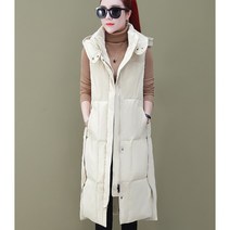 캐주얼 패딩 점퍼 베스트 여성 경량 패딩 조끼 민소매 슬림핏 데일리 야상조끼