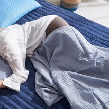 여름 얇은 이불 시어서커 홑이불 그레이 싱글 캠핑 낮잠, 단품